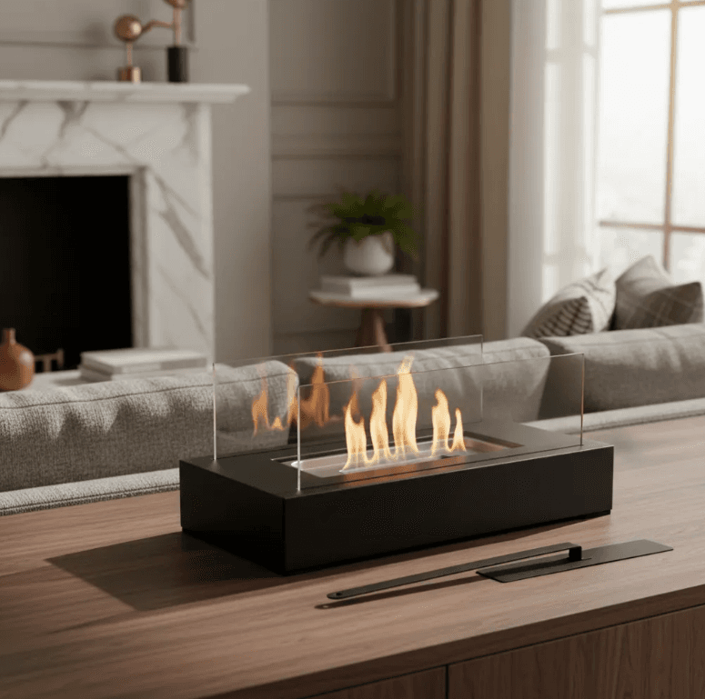 Chimenea Decorativa Portátil | Ambiente Cálido y Moderno para Tu Hogar